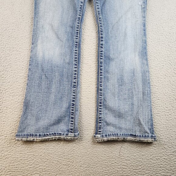 Y2K BIG STAR Jeans Women's 31L Maddie Mid Rise Bootcut Flare Denim Rodeo Pants - Picture 8 of 15